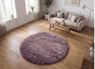 Тъкан килим 3D SHAGGY GRANDE lilac КРЪГ